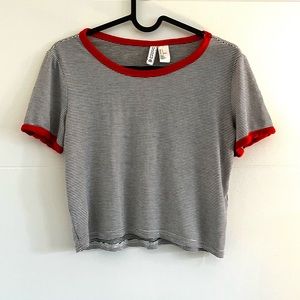 Striped cropped top